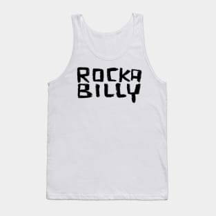 Rock Music Handlettered Font Rockabilly Tank Top